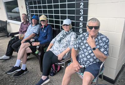 Members enjoying an exciting game