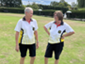 Janet and Diane from Rosedale Bowls Club